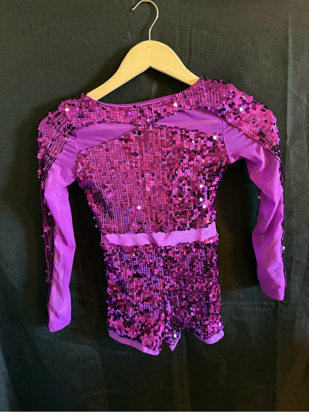 Weissman Sequin Dance Costume in Fuchsia Purple